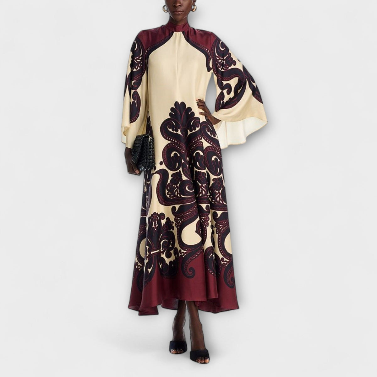 Style200™ | Chic Grenadilla Print Maxi Dress for Any Occasion