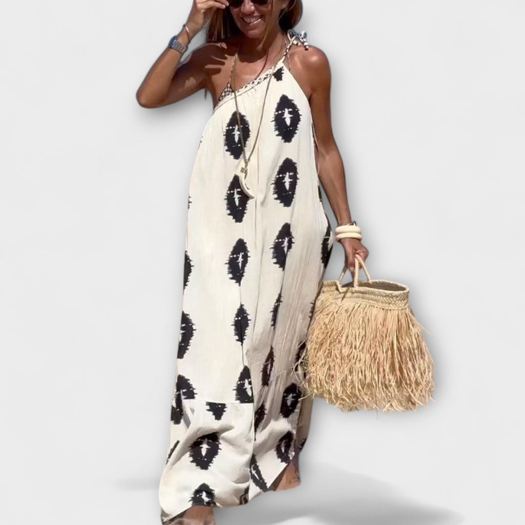 Style200™ | Isla One-Shoulder Maxi Dress for Sunlit Occasions