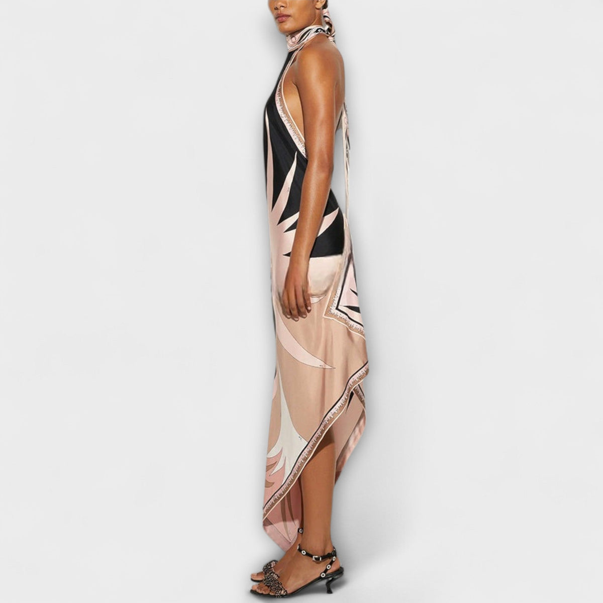 Style200™ | Chic Satin Strap Dress for Events