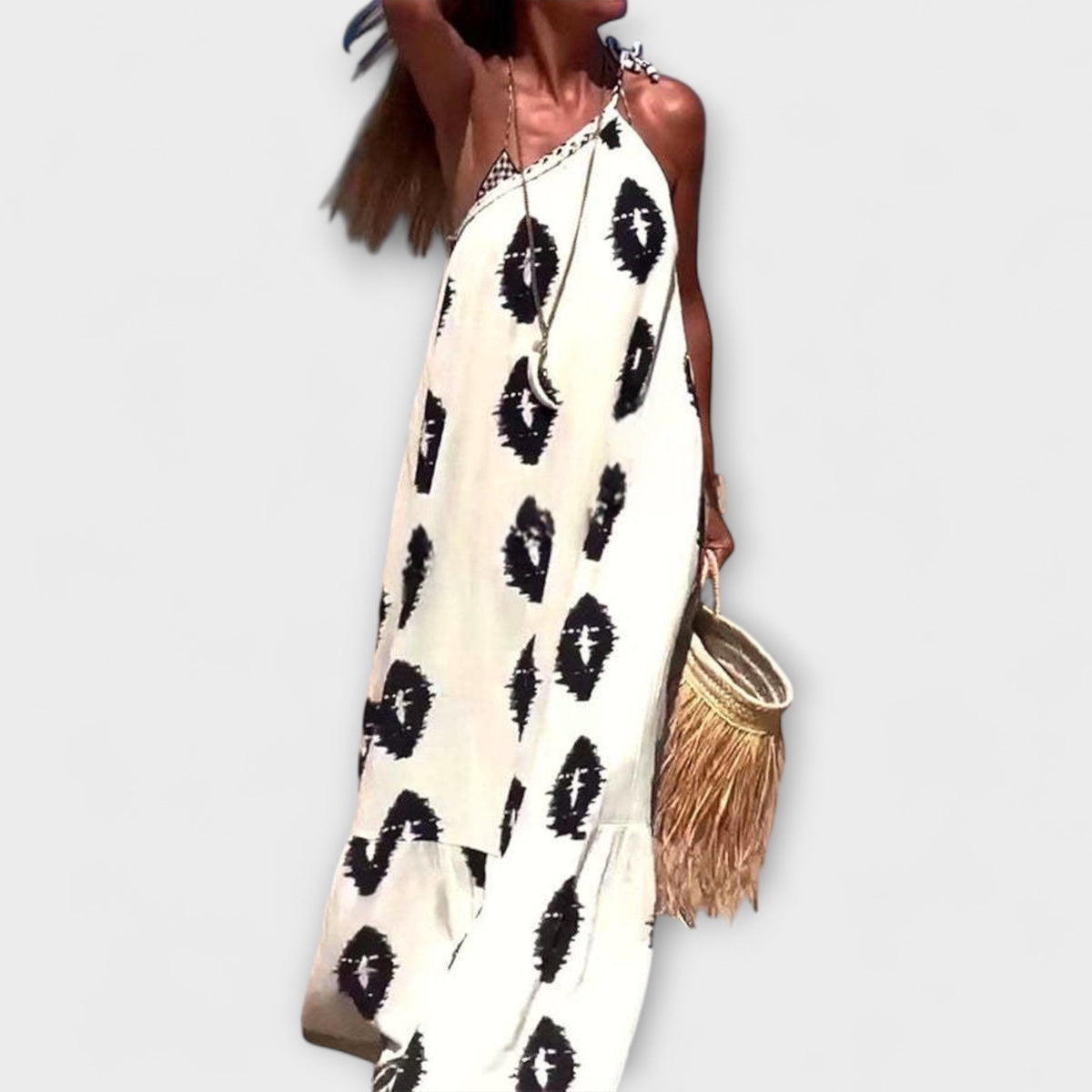 Style200™ | Isla One-Shoulder Maxi Dress for Sunlit Occasions