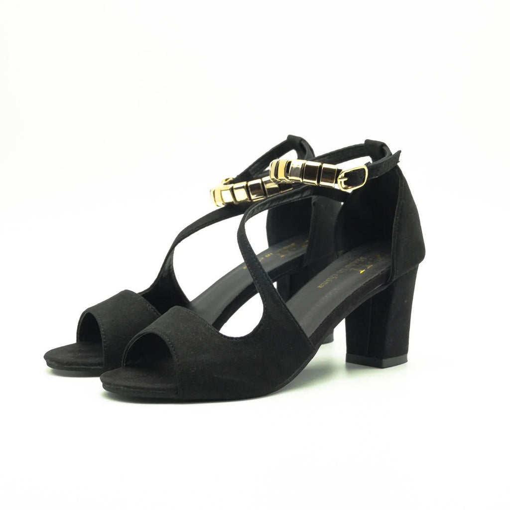 Sadie™ | Women's Block Heel Ankle Strap Peep Toe Dress Sandals