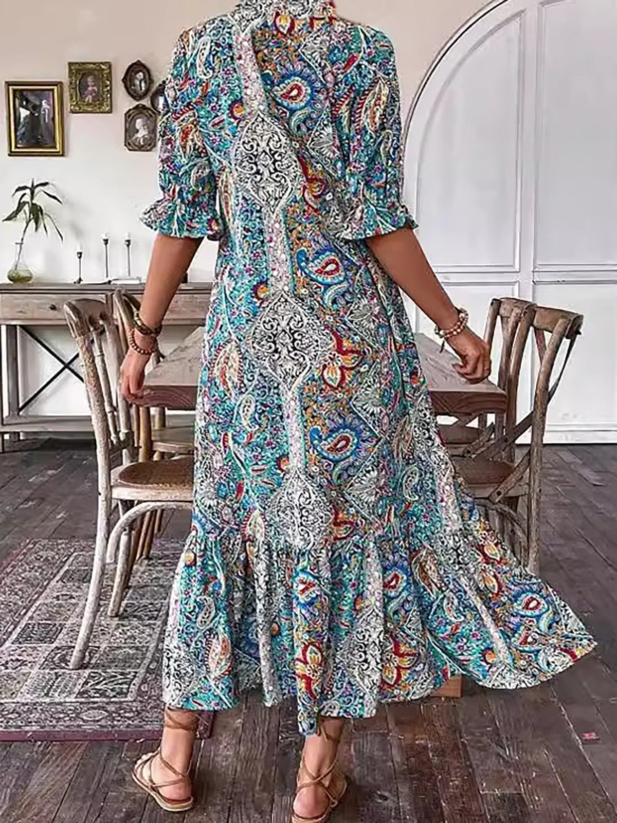 Gene™ | Boho Chic Maxi Dress for Any Occasion