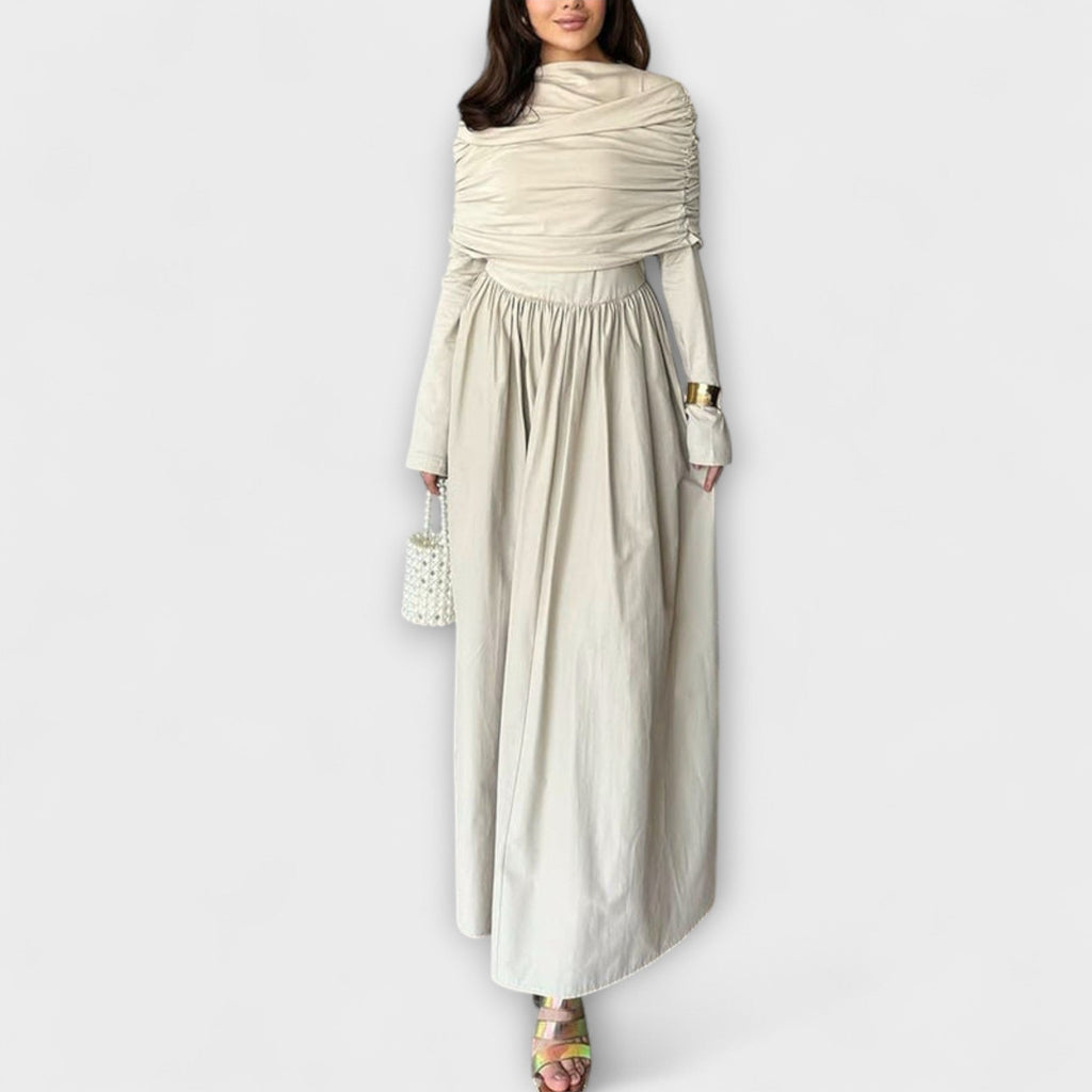 Style200™ | Jessica - Chic Pleated Dress for Everyday Wear