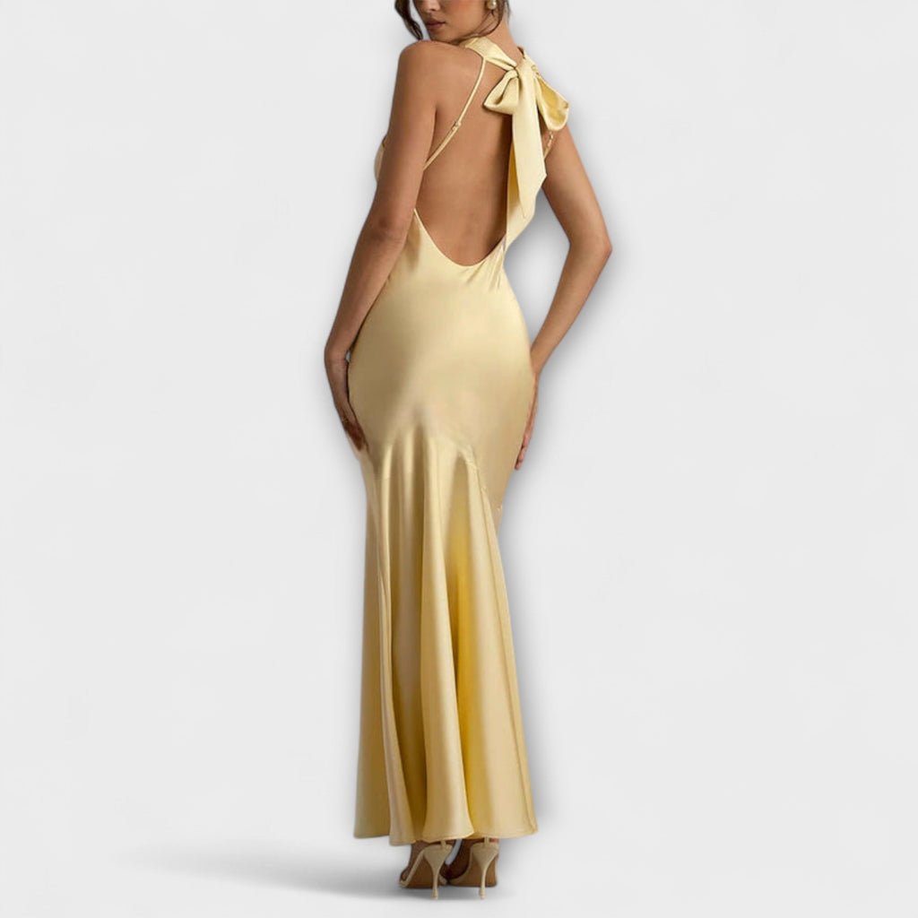 Style200™ | Satin Maxi Dress for Special Occasions