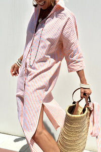 Marcelline™ | Lily - Striped Shirt Dress