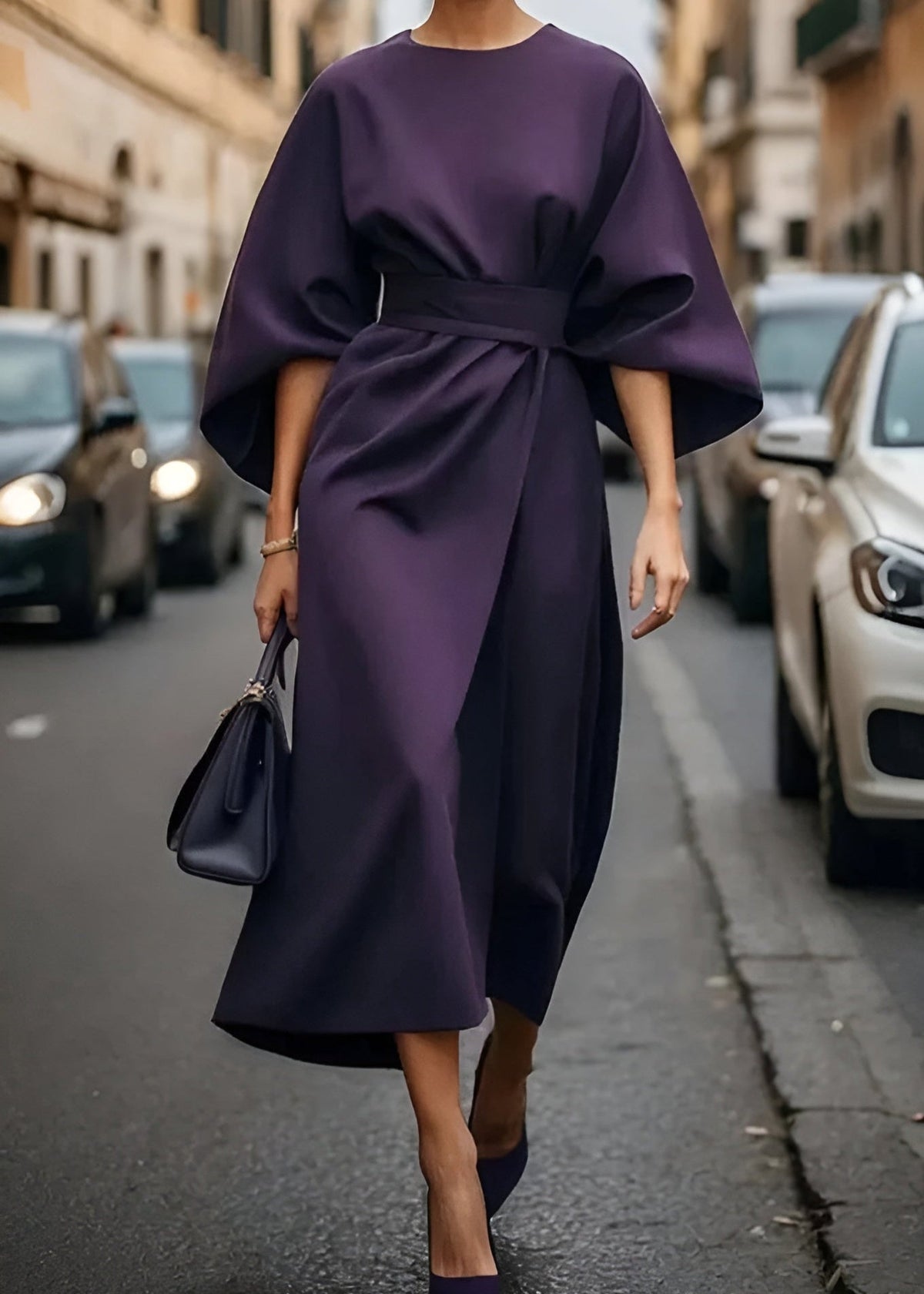 Viviane™ | Eva - Flowy Belted Maxi Dress