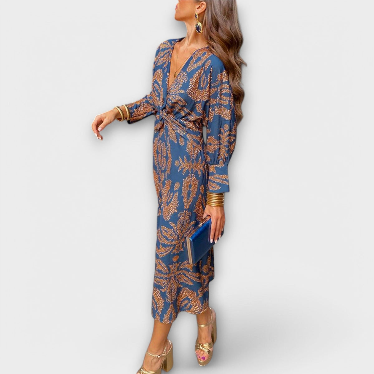 Style200™ | Oriana - Chic Long Sleeve Dress for Any Occasion
