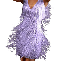 Kimberly™ | Chic Women’s Fringe Feather Cocktail Dress for Parties