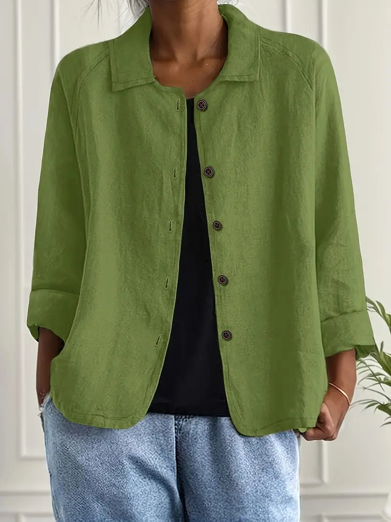 Freya | Long Sleeve Button-Down Shirt