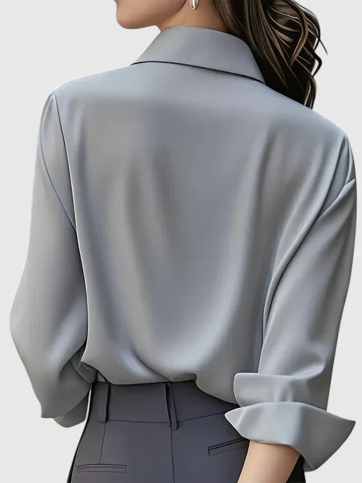 Reese™ | Women's Elegant Button Down Shirt with Concealed Placket