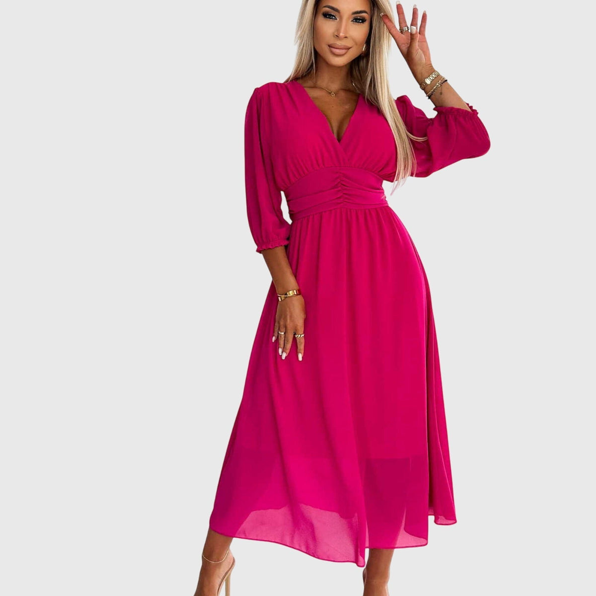 Chloe™ | Silky Chiffon Evening Dress