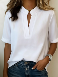 Serena™ | Women's V-Neck Short Sleeve Blouse Casual Summer Top