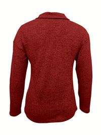 Quinn™ | Women's Half Zip Pullover Long Sleeve Casual Top