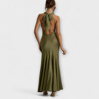 Style200™ | Satin Maxi Dress for Special Occasions