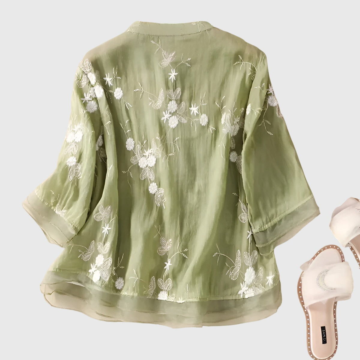Style200™ | Embroidered Floral Blouse for Special Occasions