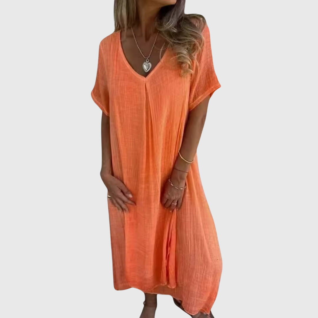 Fiona™ | Fiona™ – Chic V-Neck Dress for Any Occasion