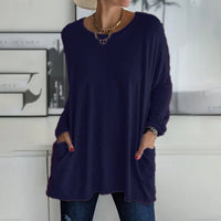 Ruby™ | Women's Oversized Long Sleeve Tunic Top with Pockets