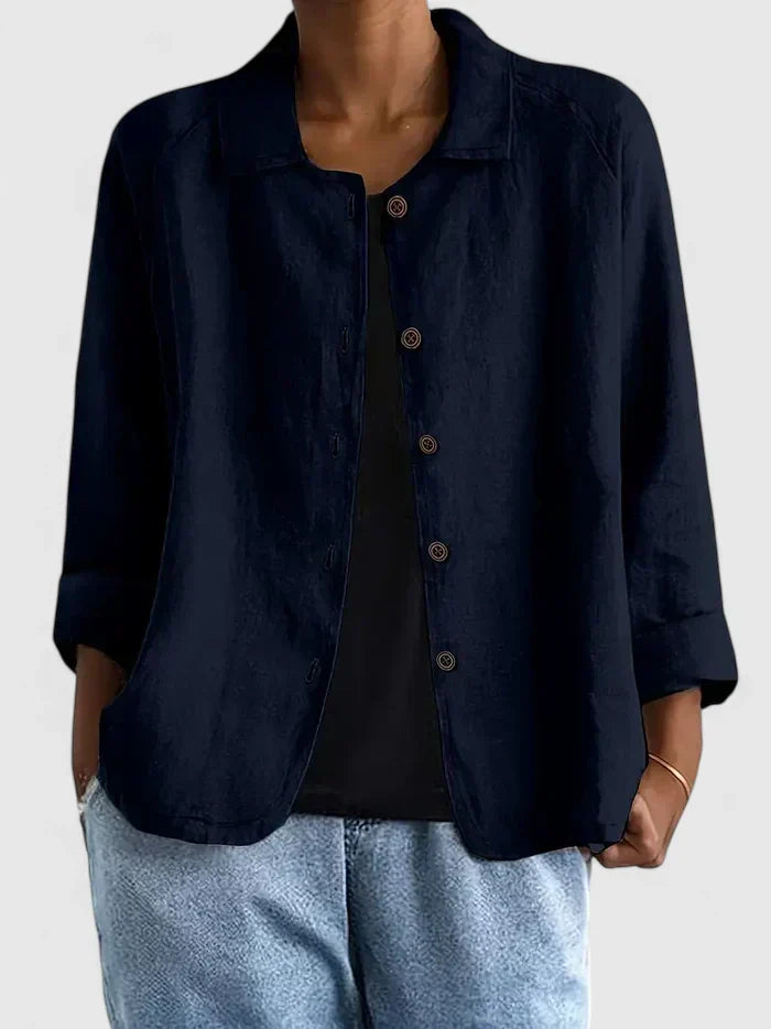 Ashleigh™ | Chic Cotton Blouse for Any Occasion
