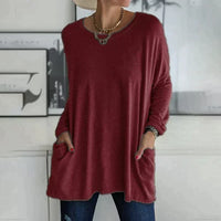 Ruby™ | Women's Oversized Long Sleeve Tunic Top with Pockets
