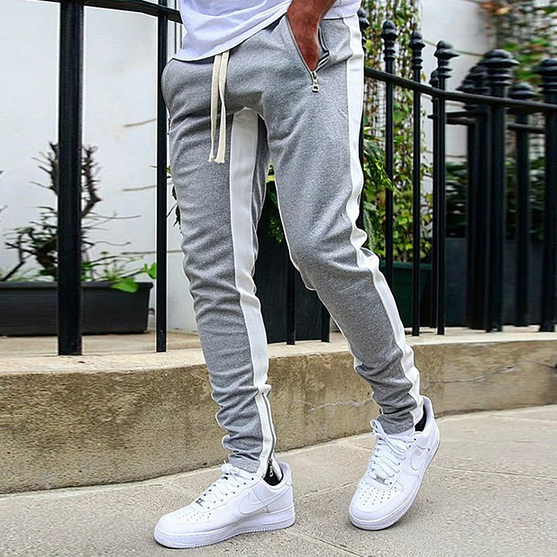 Cormac Striped Zip Joggers