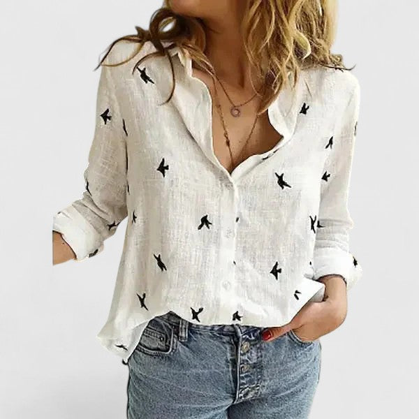 Elena™ | Chic Blouse for Office & Evening Wear