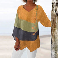 Crystal™ | Artistic Long Shirt with V-Neck