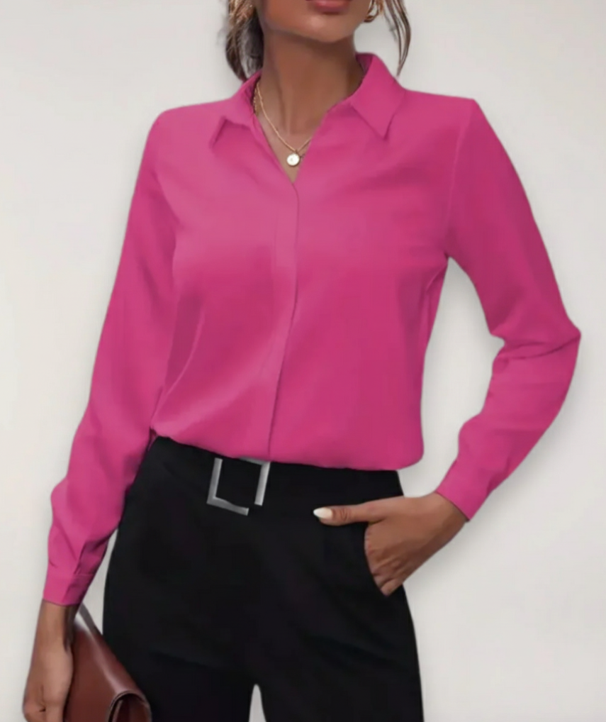 Style200™ | Chic Button-Up Blouse for Office and Daily Wear