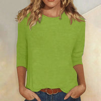 Stella™ | Women's Crew Neck 3/4 Sleeve Casual Everyday Top