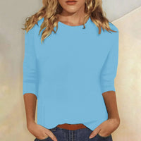 Stella™ | Women's Crew Neck 3/4 Sleeve Casual Everyday Top