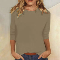 Stella™ | Women's Crew Neck 3/4 Sleeve Casual Everyday Top