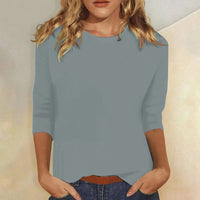 Stella™ | Women's Crew Neck 3/4 Sleeve Casual Everyday Top