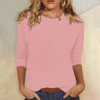 Stella™ | Women's Crew Neck 3/4 Sleeve Casual Everyday Top