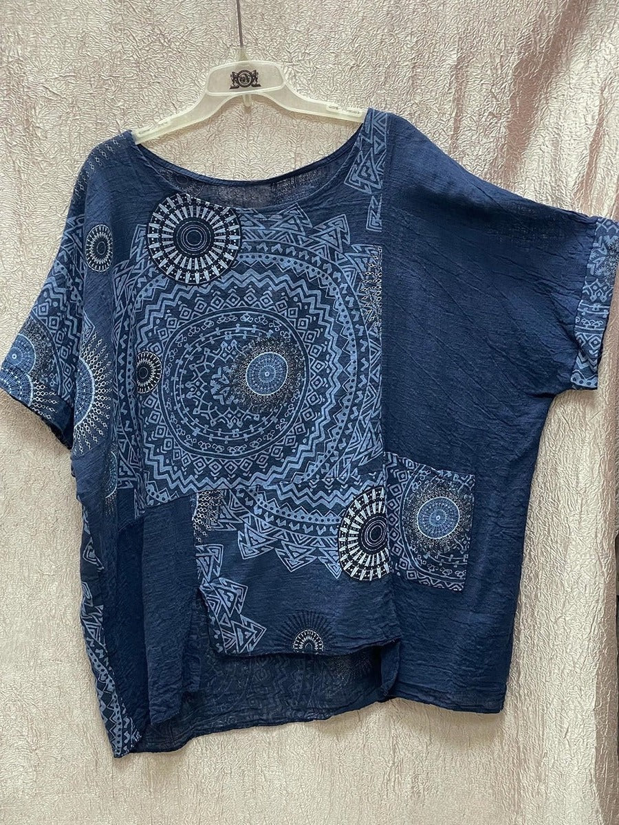 Zahara™ | Women's Mandala Print Top & Wide Leg Pants Co-Ord Set