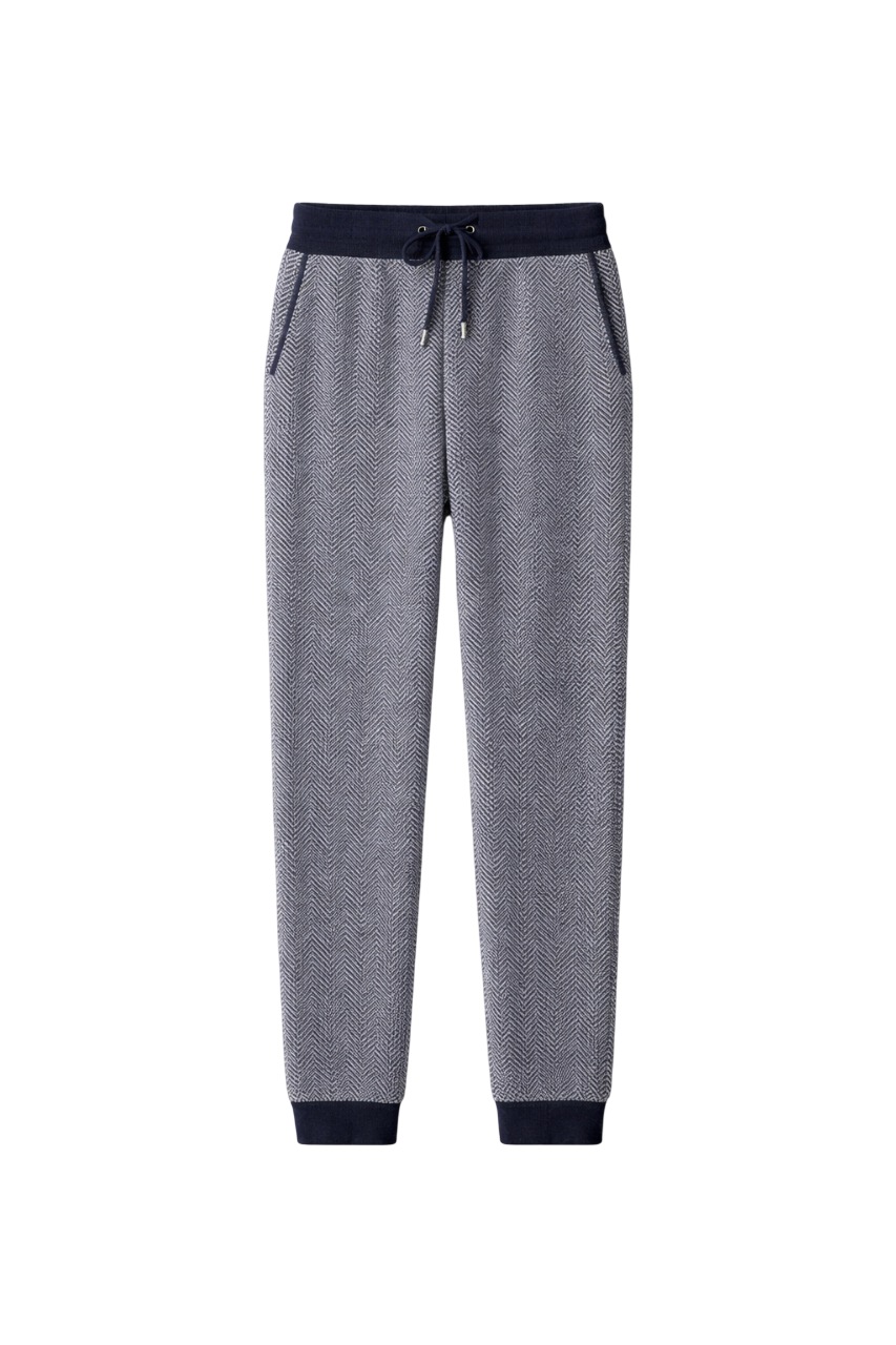 Sterling Wool Herringbone Lounge Trousers