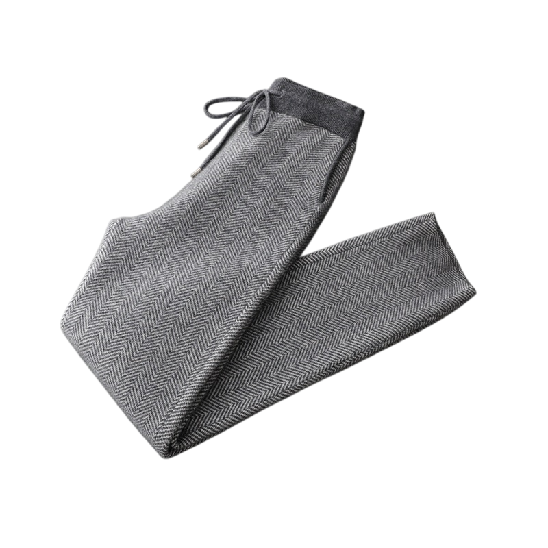 Sterling Wool Herringbone Lounge Trousers