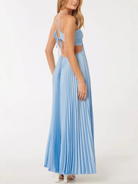 Orchid | Women's Wedding Guest Halter Maxi Dress Evening