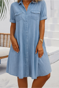 Élise | Short Sleeve Shirt Dress
