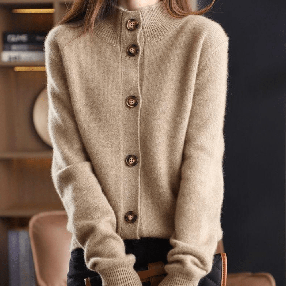 Meadow | Cashmere Cardigan with Collared Detail