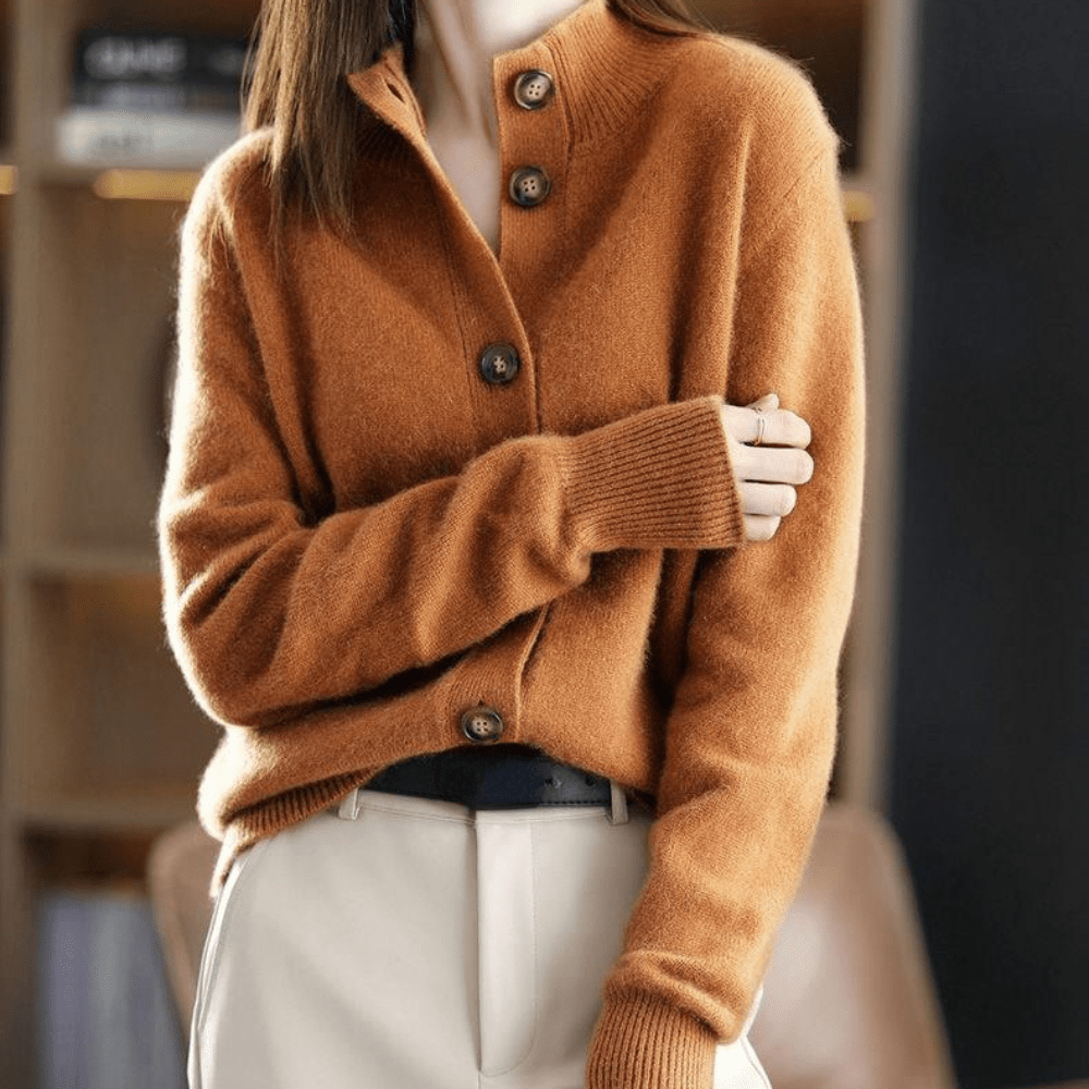 Meadow | Cashmere Cardigan with Collared Detail