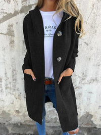 Reese | Long Cardigan with Button Front Detail