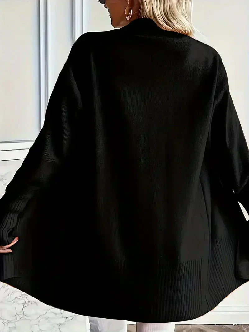 Blair | Long Cardigan with Ribbed Cuff Detail