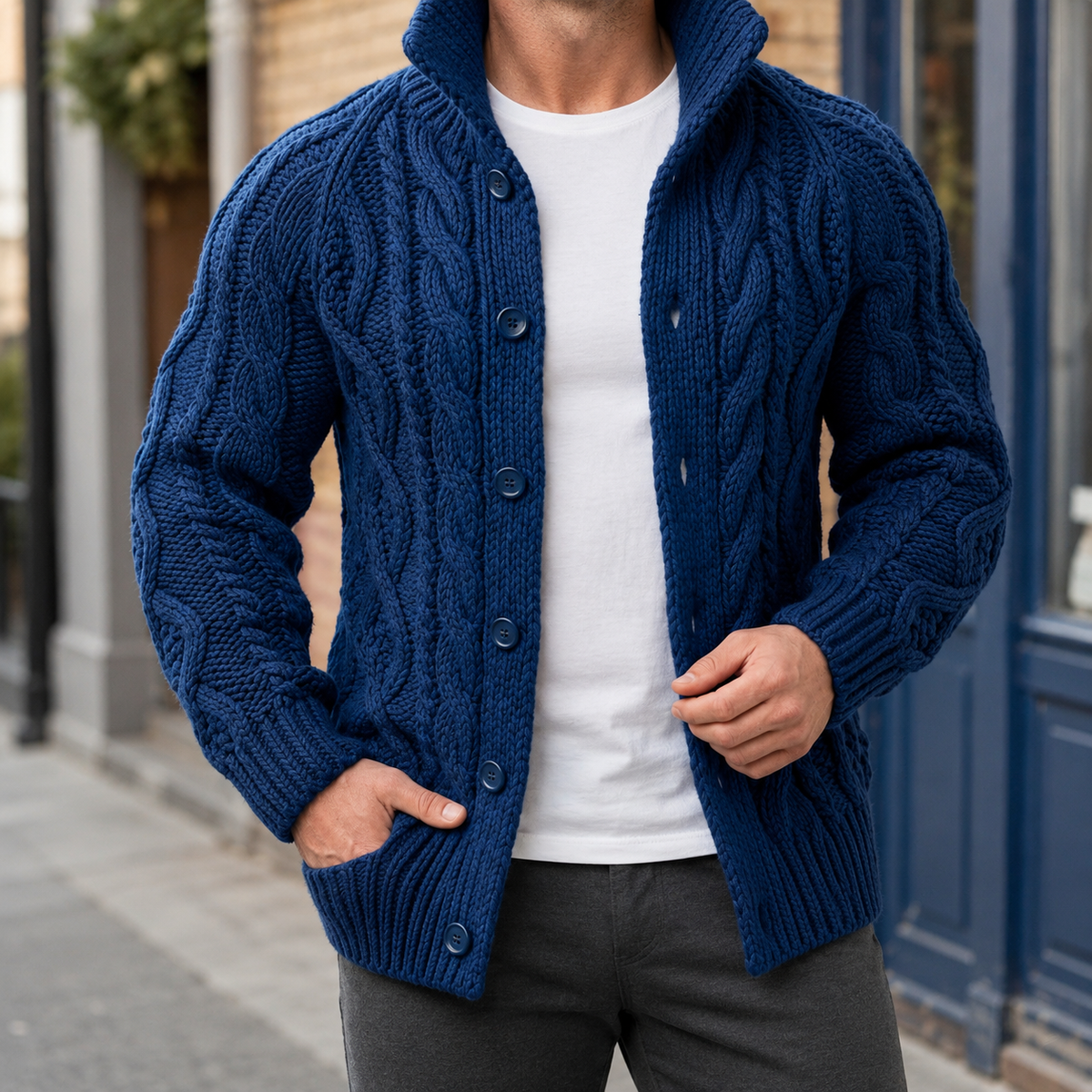 Dean Cable Knit Cardigan