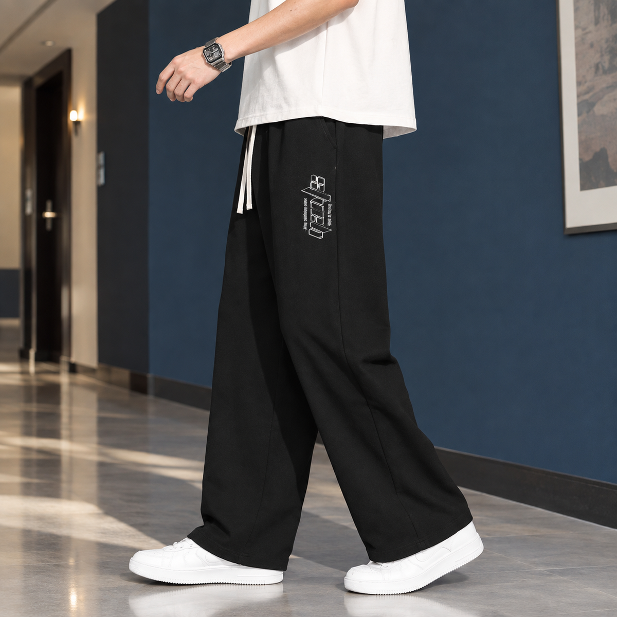 Dorian Graphic Wide Leg Pants