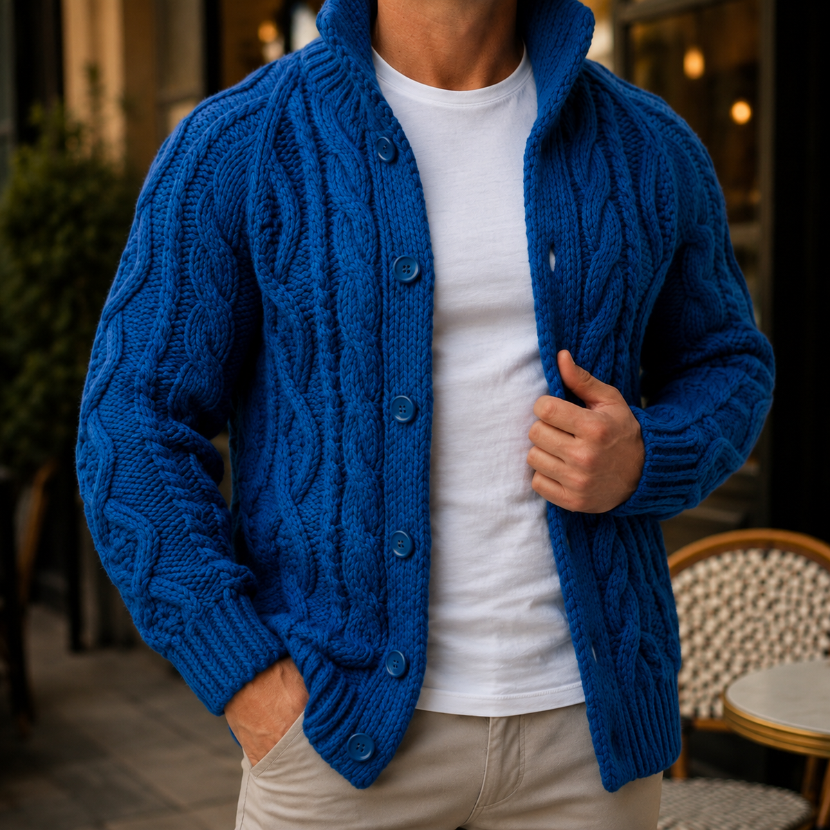Caius Cable Knit Cardigan