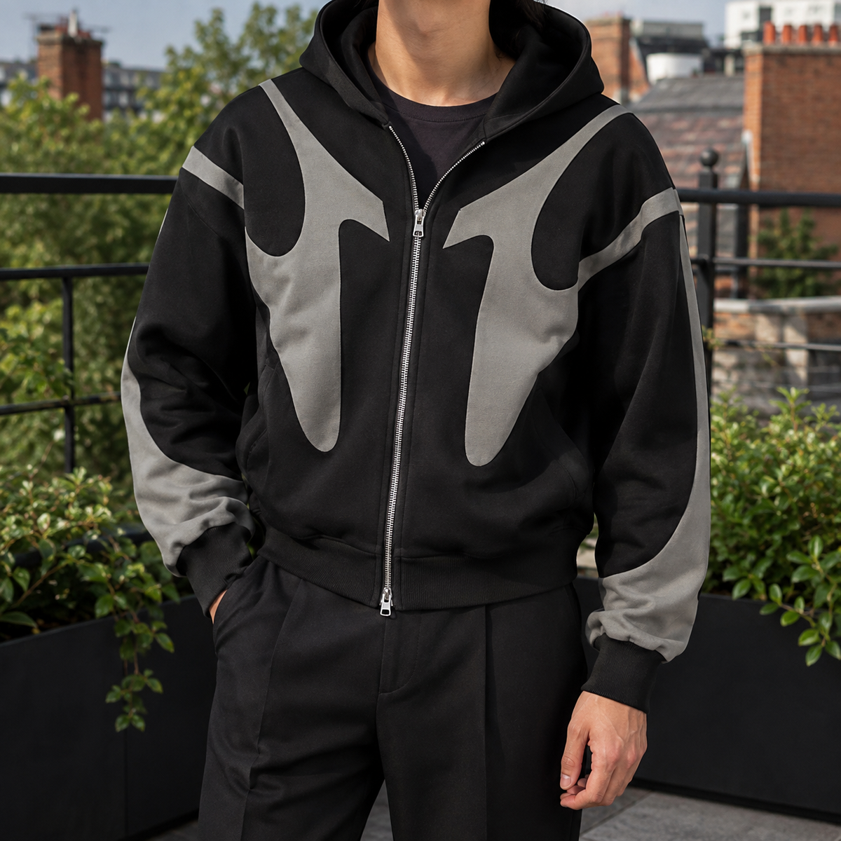 Zane-Scott Contrast Hoodie