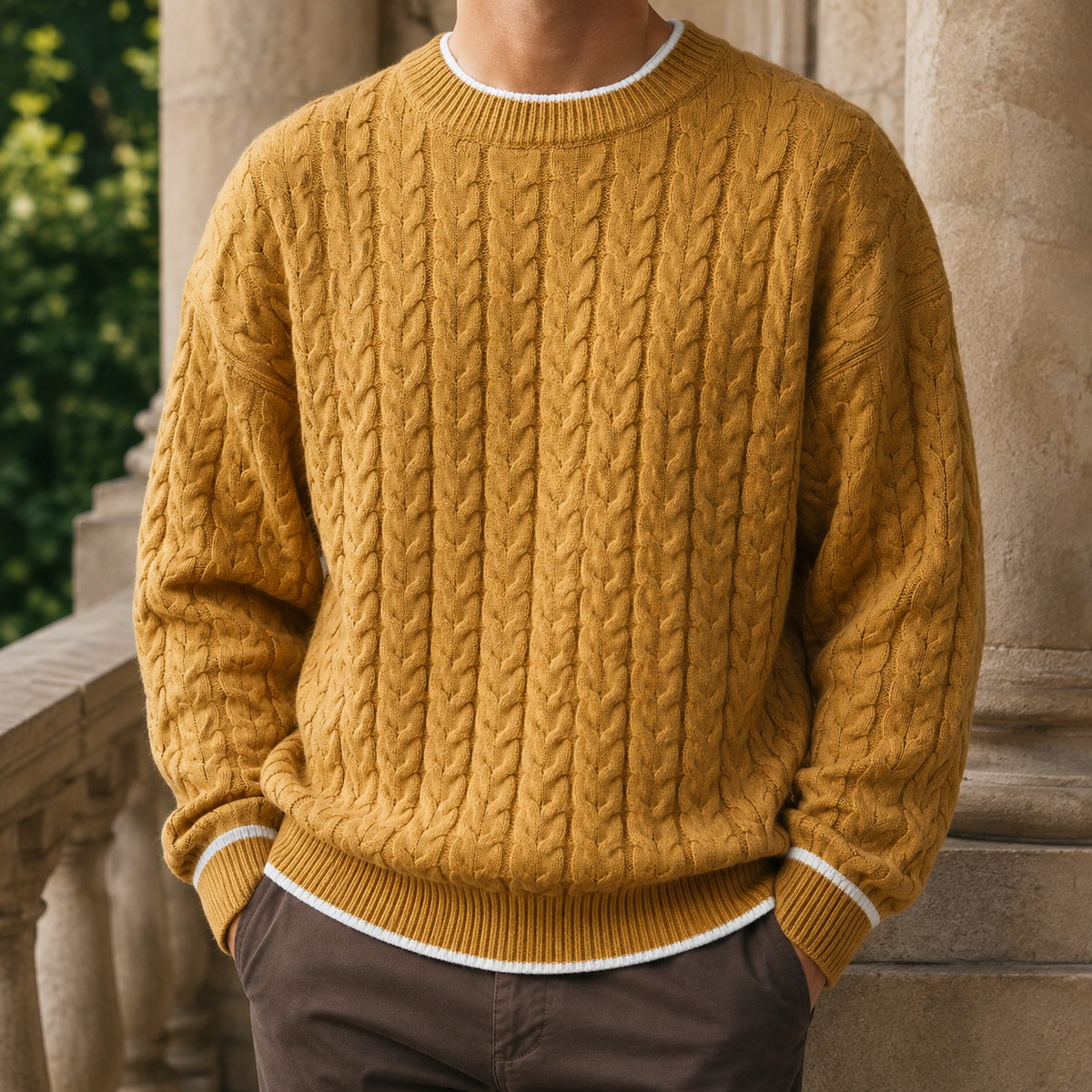 Luca-Jude Cable Knit Sweater