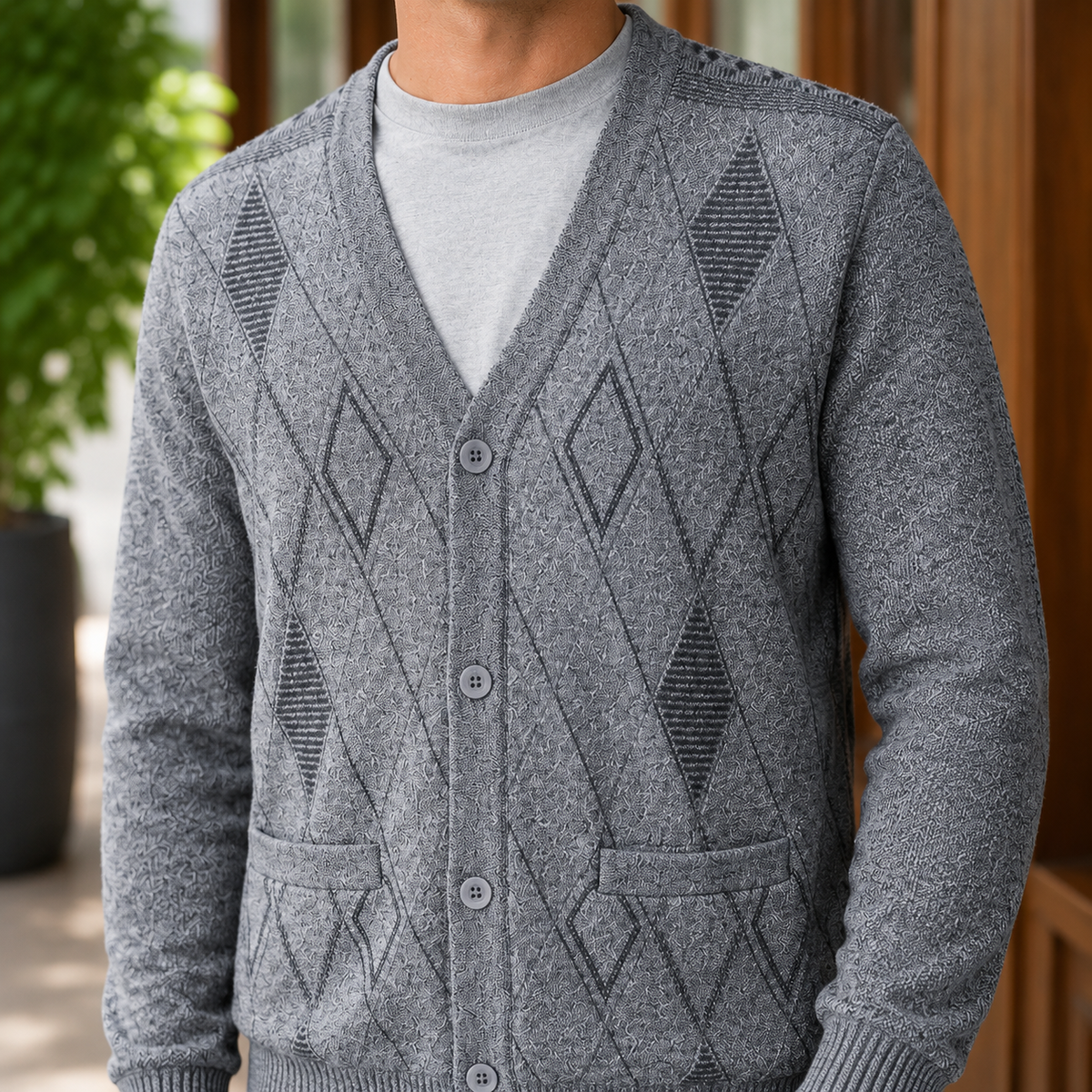 Lambert Argyle Cardigan