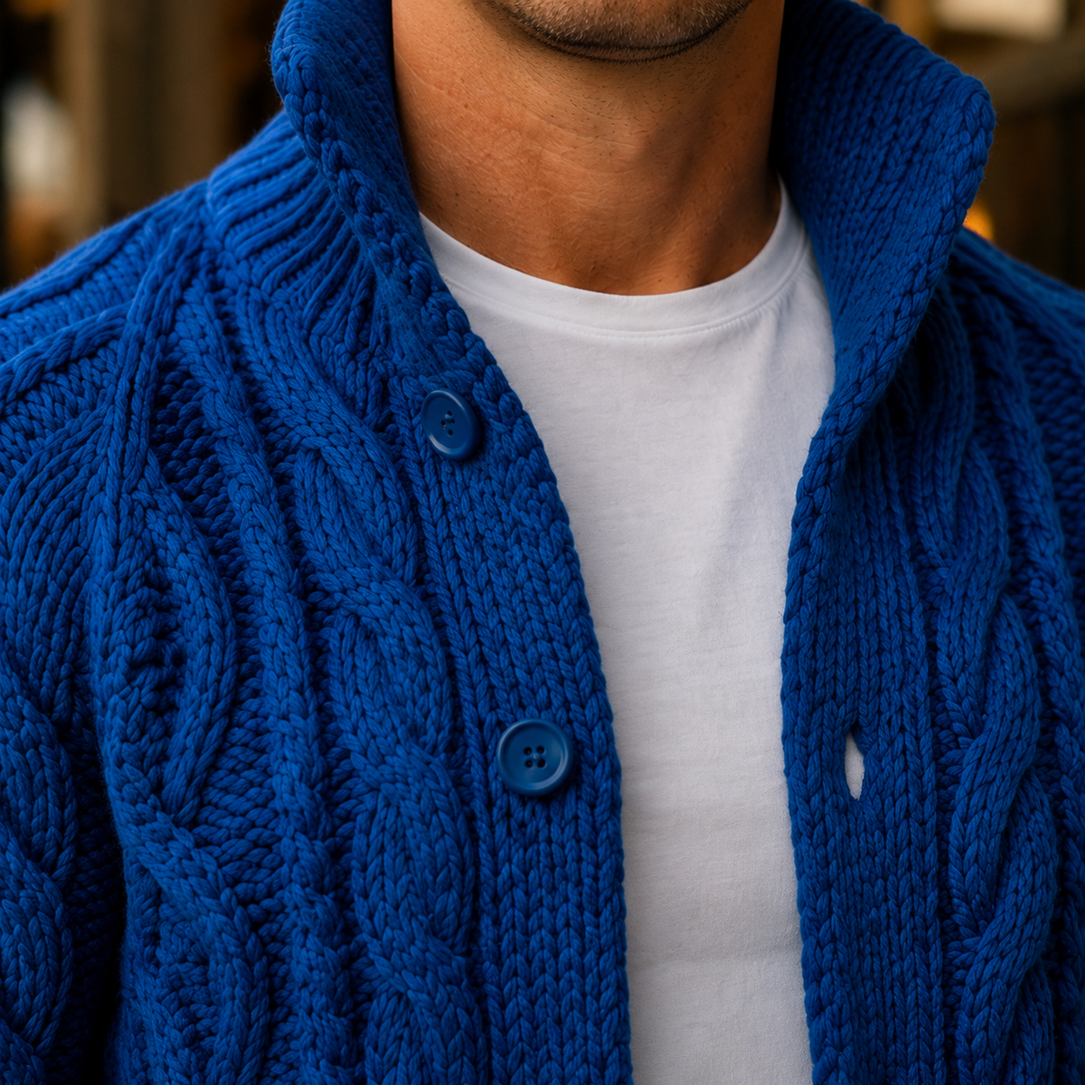 Caius Cable Knit Cardigan