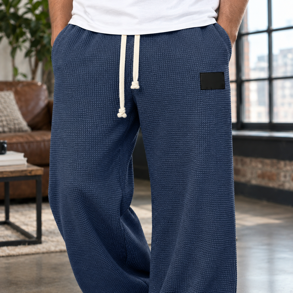Carter Waffle Wide Leg Pants
