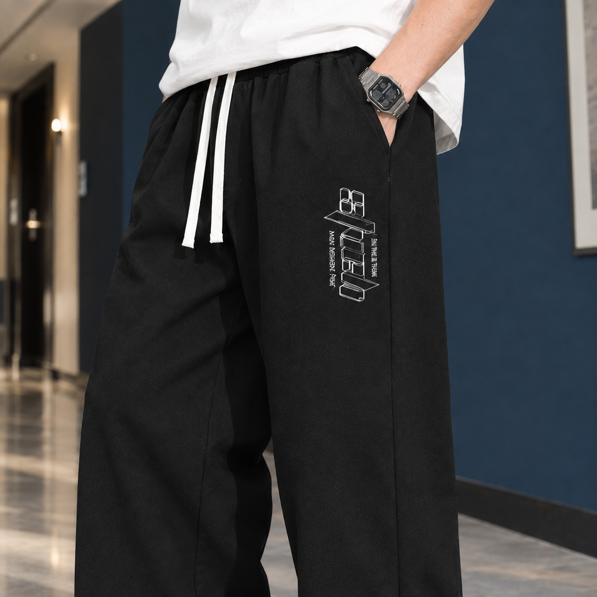 Dorian Graphic Wide Leg Pants